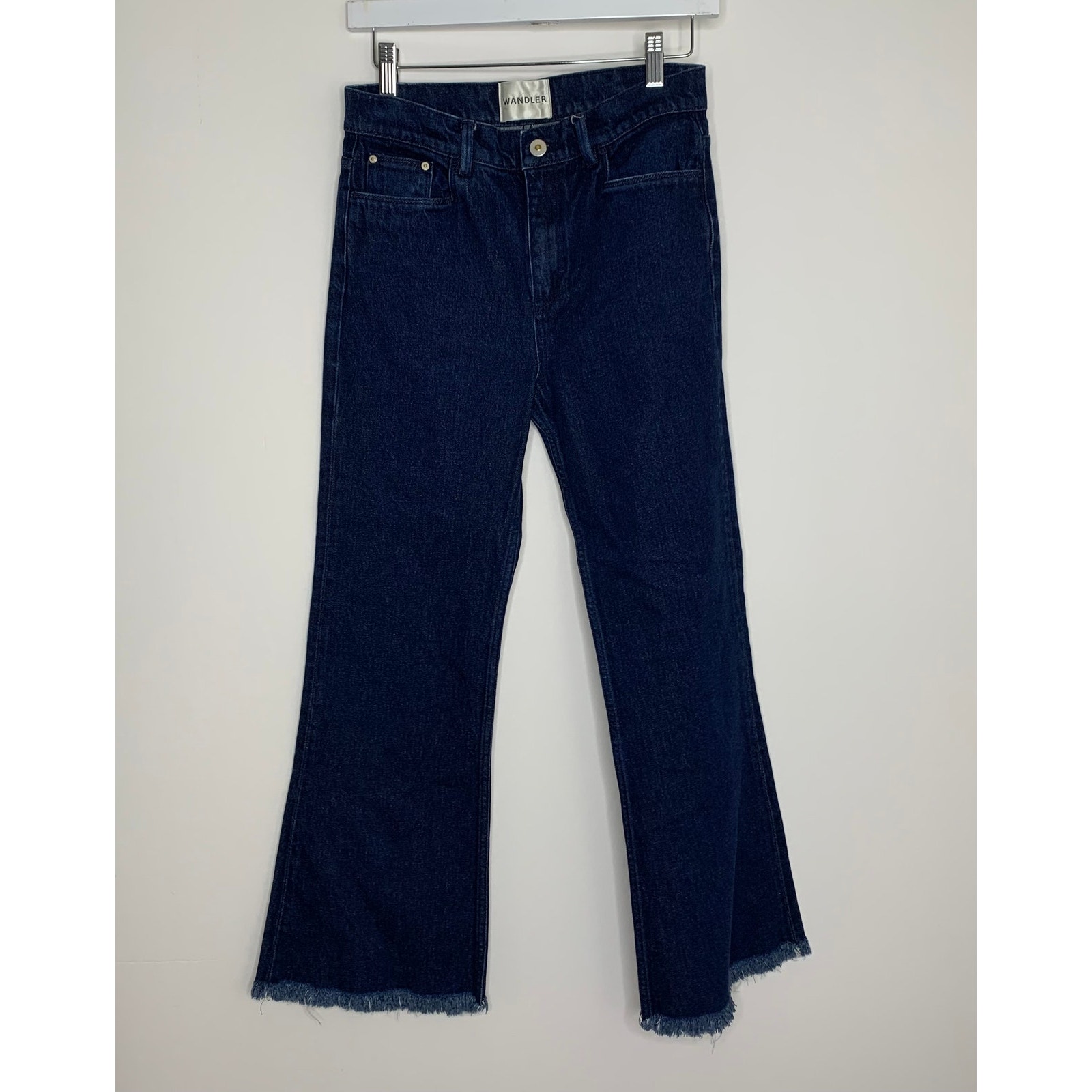 Wandler Daisy Flared Dark Blue Jeans Womens Size 26 — image 2 of 8